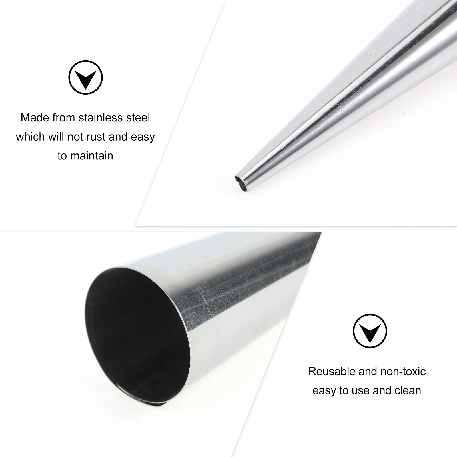 12 шт. форма цилиндрической формы для конноли из нержавеющей стали трубка канноли