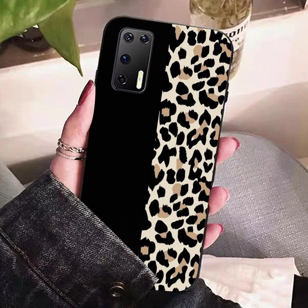Модный чехол для телефона с леопардовым принтом Huawei P 8 9 10 20 30 40 50 Pro Lite Psmart Honor lite 70