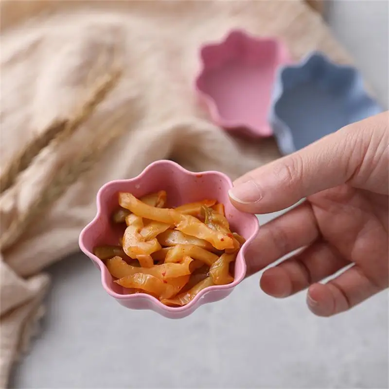 1/3 шт. посуда мини-чаша в форме сердца миски из пшеничной соломы для еды уксуса