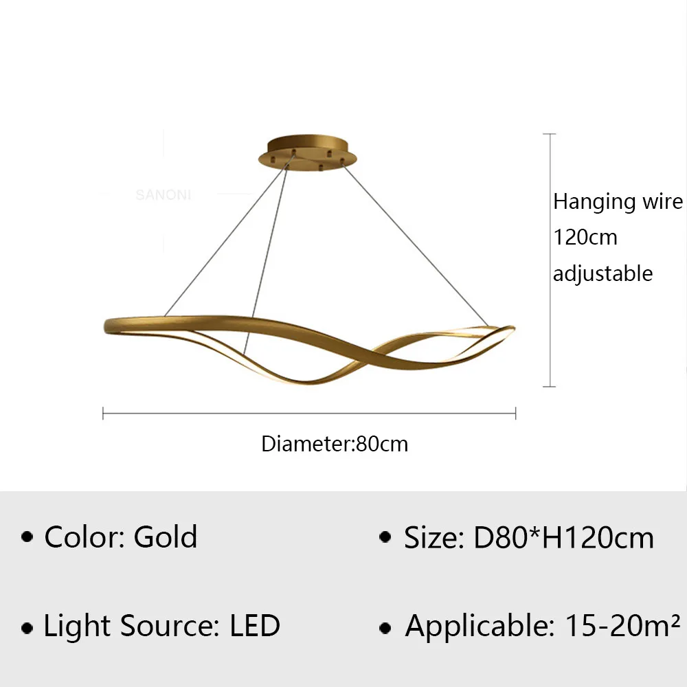 

Современная светодиодная Подвесная лампа-светильник для гостиной, столовой, кухни, ресторана, регулируемая нестандартная Подвесная лампа, украшение для дома