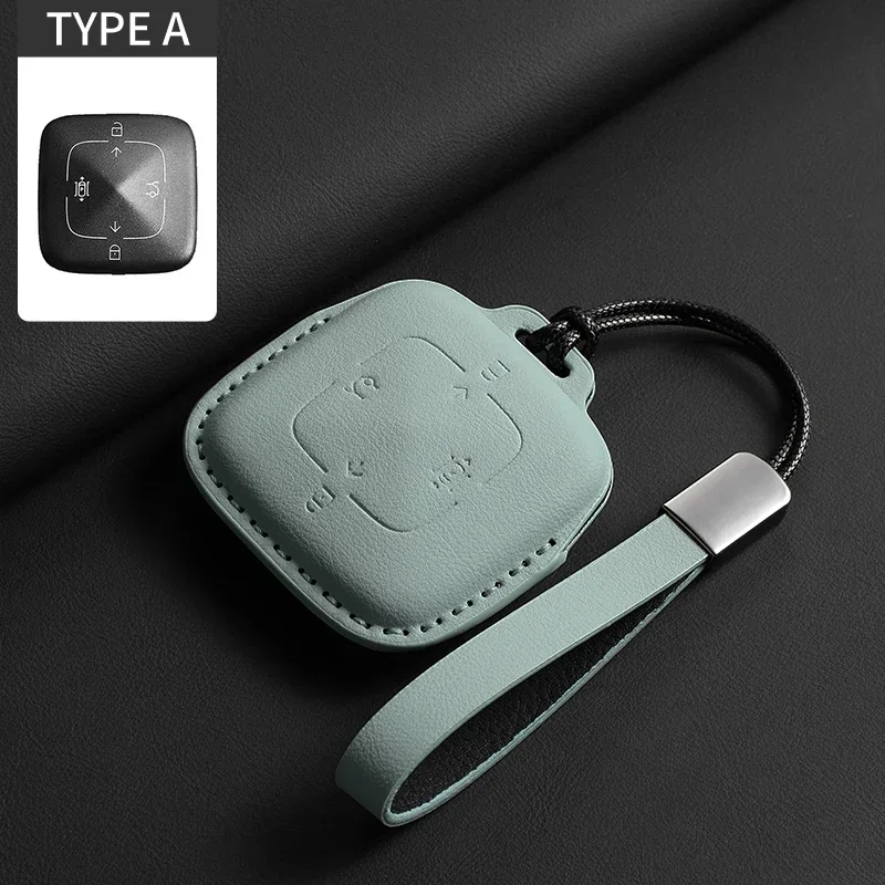 

Для Zeekr 001 009 x Zeekr 001 Защитный чехол для автомобильного ключа Оригинальный цветной кожаный чехол для автомобильного ключа