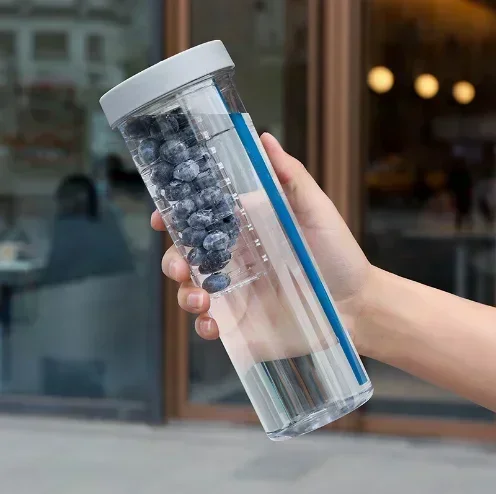 

Пластиковая многоразовая бутылка для воды 700 мл