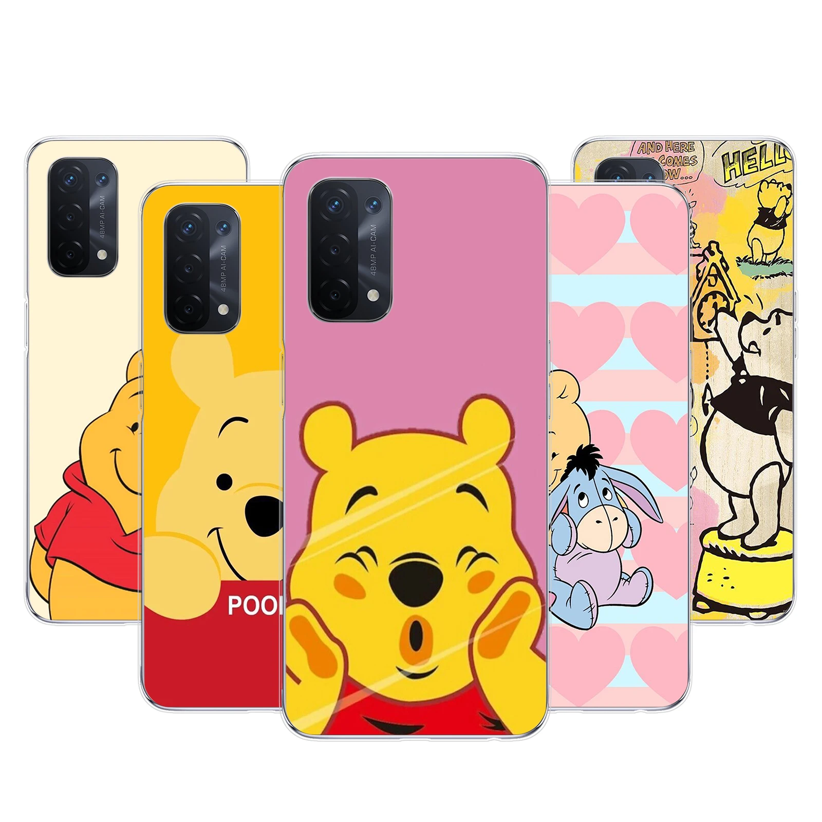 

Winnie The Pooh For OPPO A5 A9 A1K A12 A12E A31 A32 A53 A54 A53S A72 A73 A73 A93 A94 Soft Phone Case Coque