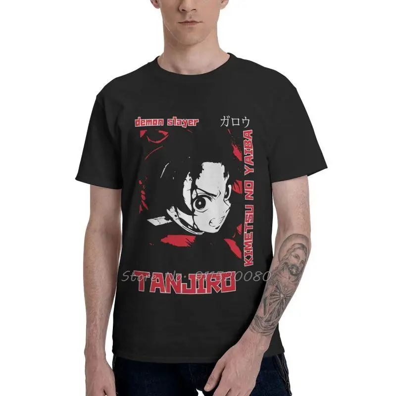 

Kimetsu No Yaiba T Shirt Men Short Sleeve Cotton T-shirts Demon Slayer Tanjiro Kamado Tees Top Streetwear Tshirts Gift Idea