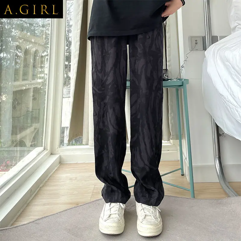 

Tie Dye Pants Women Loose Ulzzang Streetwear Vintage Cool College All-match Spring Trousers Ladies Popular Bottom Soft Design