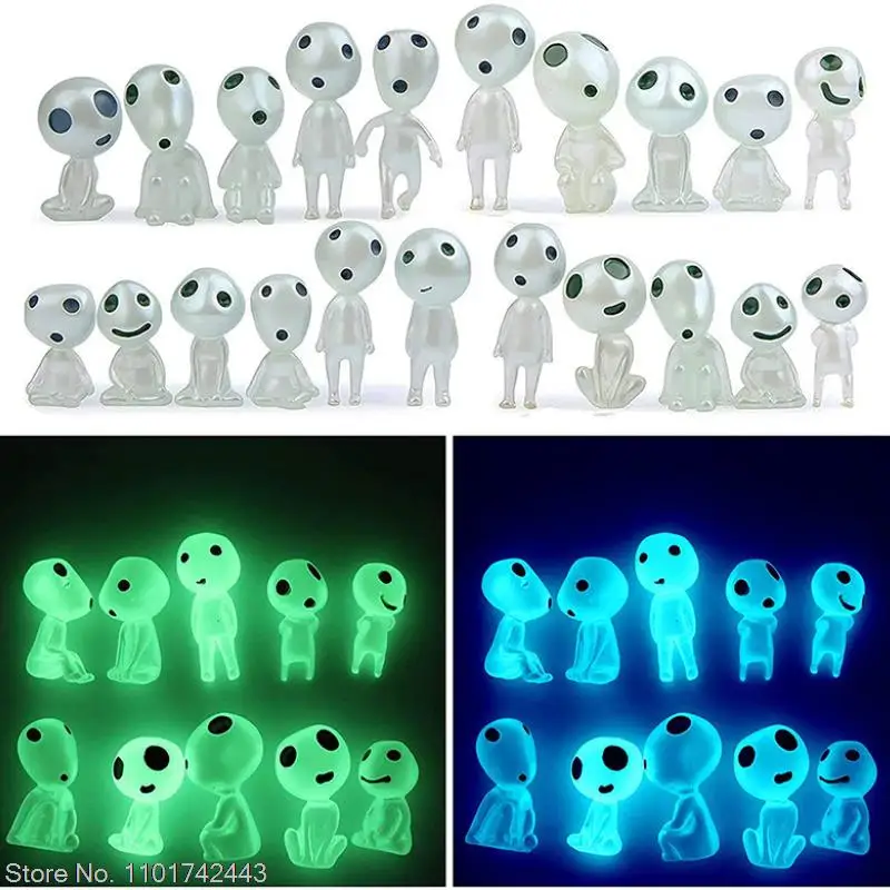 

Studio Ghibli Room Decor Elf Bar Tree Miniatures Anime Kawaii Accessories Home Miyazaki Fairy Garden Luminous Elfbar Ornaments