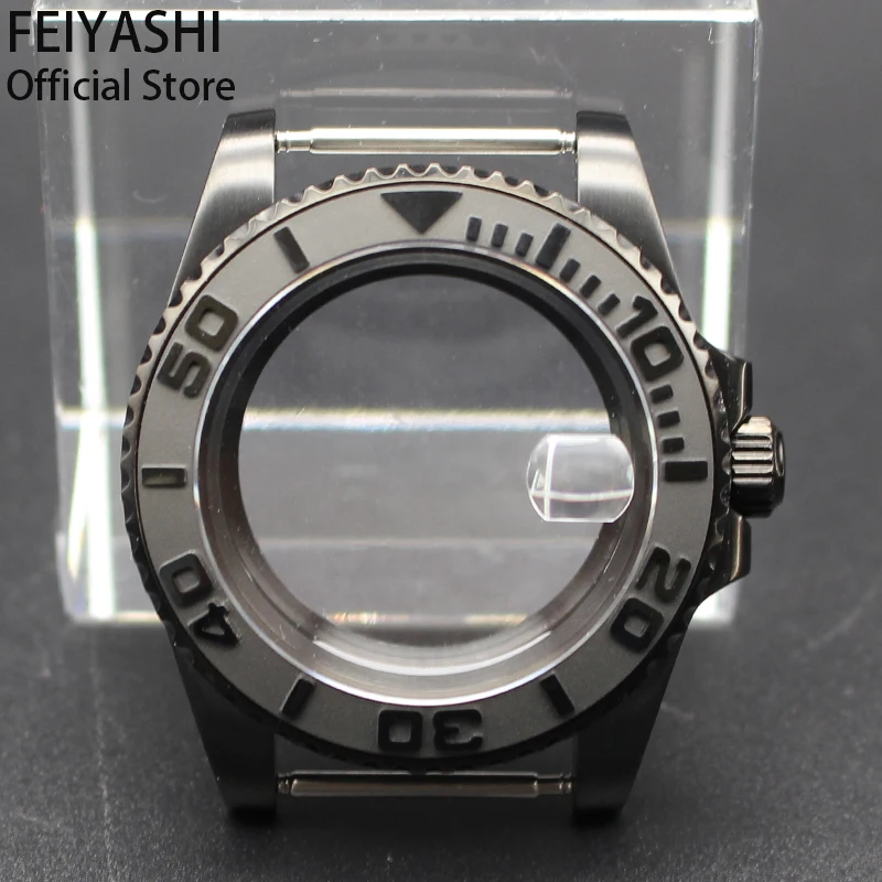 Черный дайверский корпус Fenya 40 мм для YACHT Seiko NH35 NH36 NH38/34 4R36 Eta2824 Miyota8215 механизм 28 5
