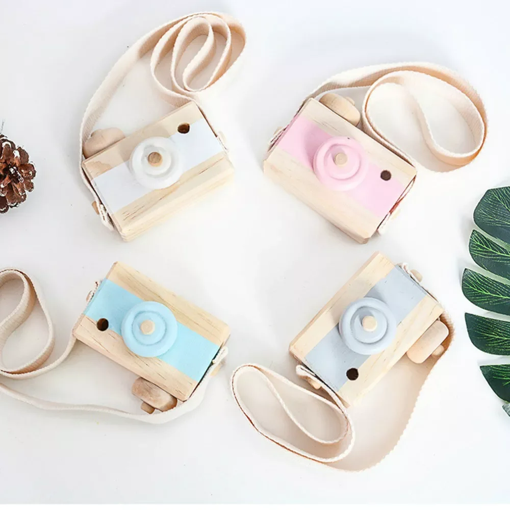 Nordic Hanging Wooden Camera Toys Kids Toys Gift 9.5X6X3cm Room Decor Furnishing Articles Christmas Gift  Wooden Toy