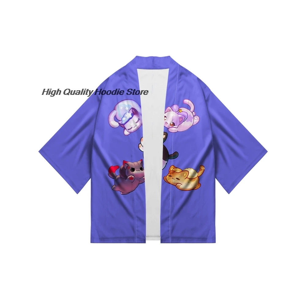 Aphmau Merch детское кимоно 100-4XL для мальчиков и девочек Харадзюку кардиган с героями