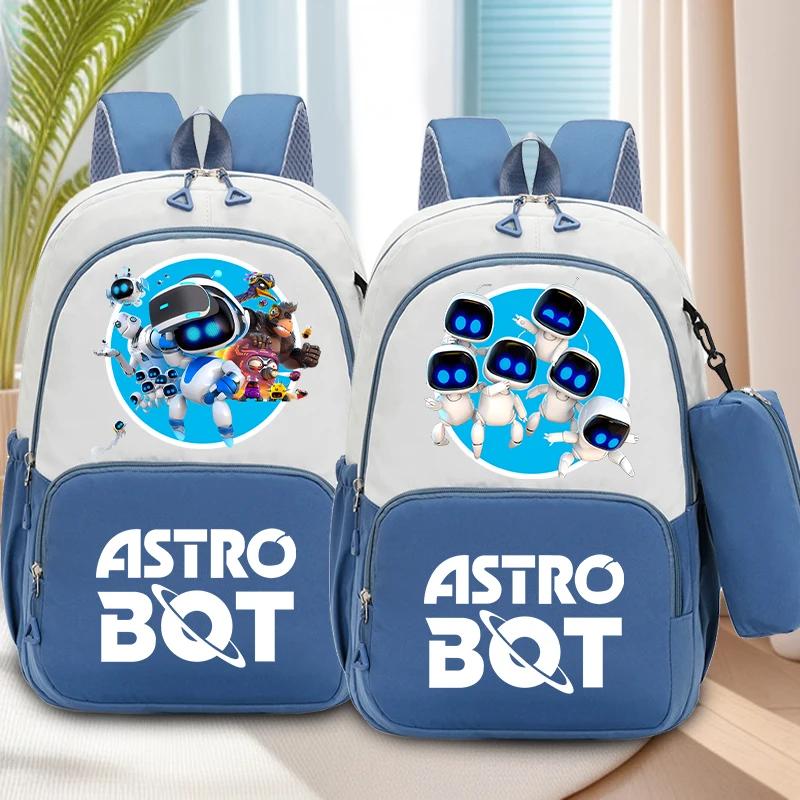 Фото Школьный рюкзак Astroboted с пеналом для учеников, модный аниме-рюкзак для мальчиков и девочек, для хранения книг и канцелярских принадлежностей, подарок №1