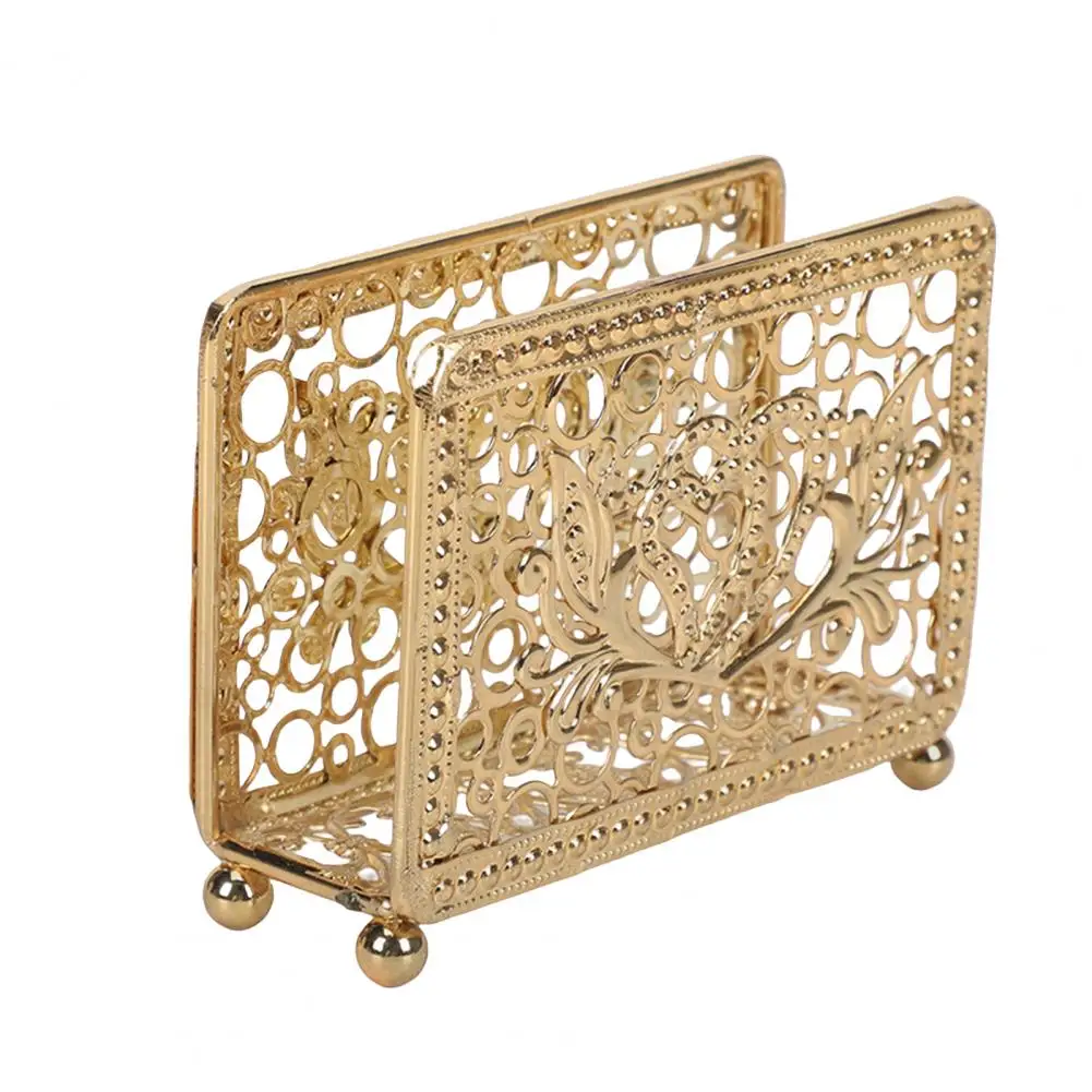 

Desktop Storage Holder Great Fine Workmanship Hollow-carved for Home Vertical Tissue Holder Vertical Tissue Holder