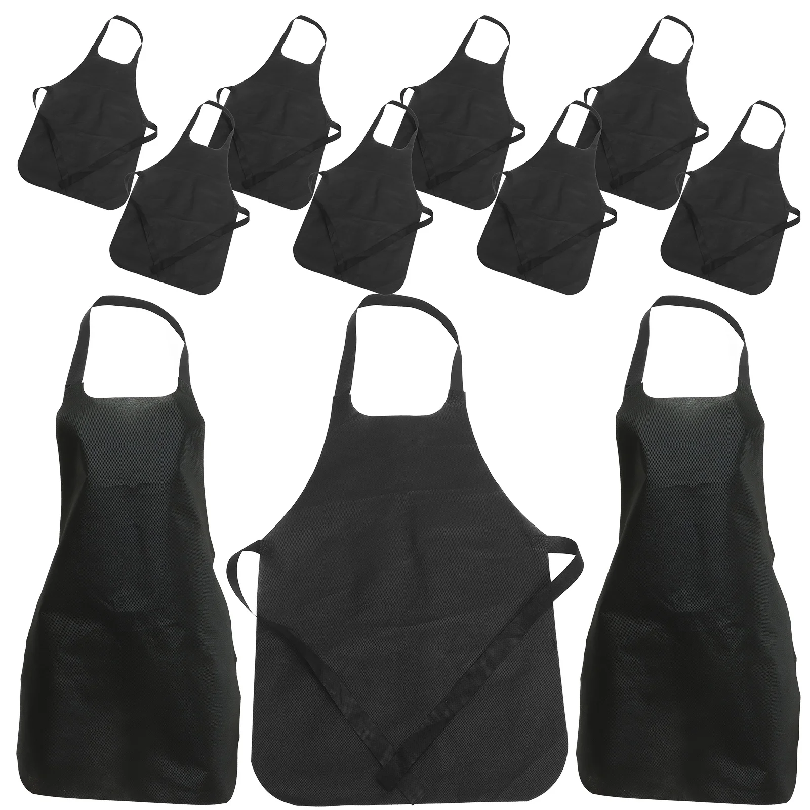 

11pcs Aprons Non- woven Waterproof Long Aprons Kitchen Cooking Aprons for Dishwashing Overalls