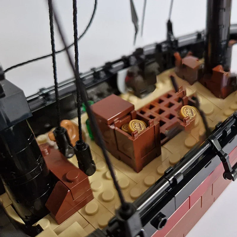 Технические Moc-кирпичи модель пиратского корабля лодка с когтями ворона