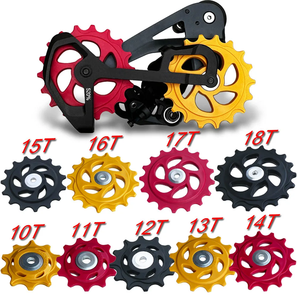 10T 11T 12T 13T 14T 15T 16T 17T 18T MTB Rear Derailleur Guide Pulley Wheel Sealed Bearing Jockey Wheel For Shimano Sram 12 Speed