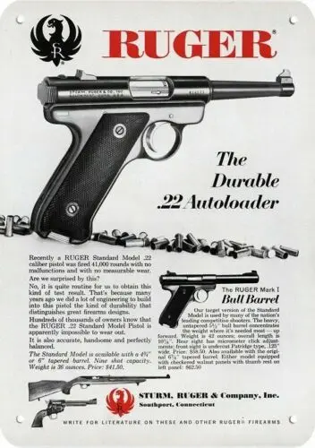 n1 1966 МОДЕЛЬ RUGER .22 МАРКА I БУЛЬ БАРЕЛЬ ПИСТОЛЕТ * ДЕКОРАТИВНАЯ РЕПЛИКА