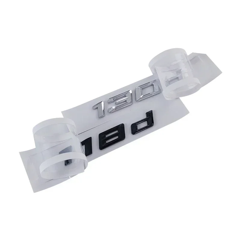 3d ABS хромированные черные Автомобильные буквы наклейка для BMW 116d 118d 120d 125d 130d 135d 218d