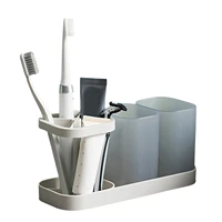 toothbrush holders for bathroom 3 slots toothbrushes organizer for bathroom boat shaped bathroom standing organizer box