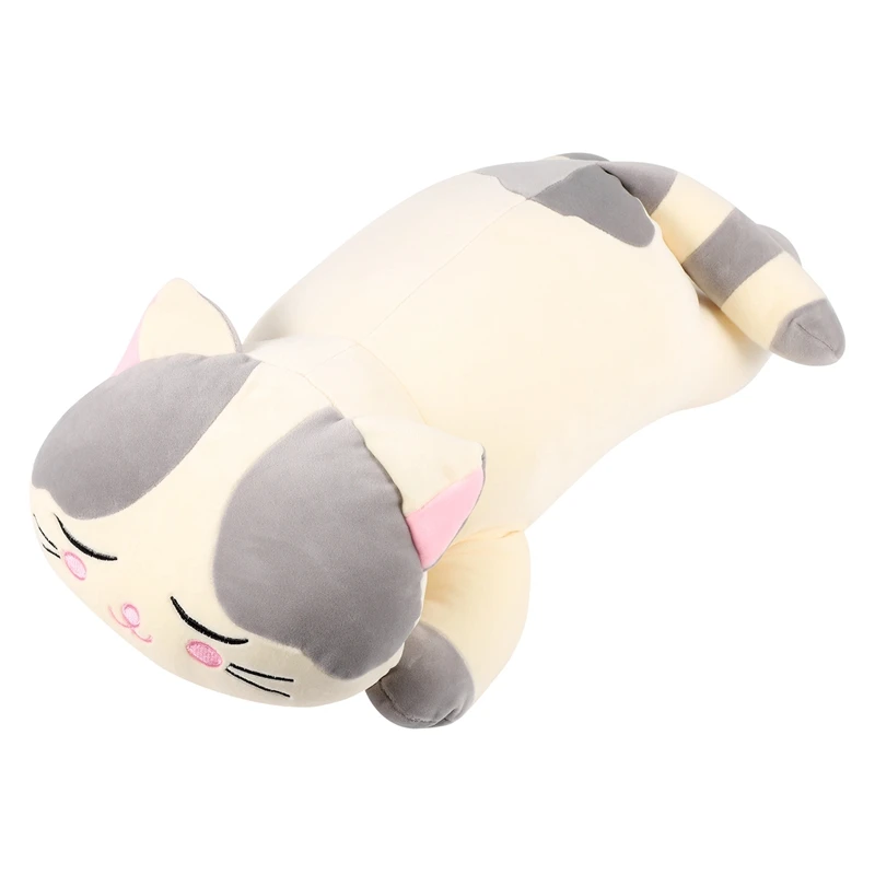 

Sleeping Cat Hugging Pillow Stuffed Animals Cat Soft Pillow Fun Plush Toys Stuffed Cotton Cute Plush Doll Toy Gift