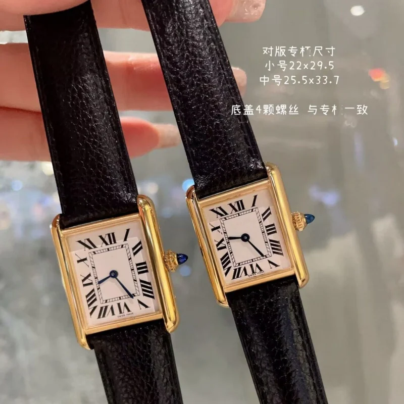 Корейский стиль Daytona винтажные квадратные женские кварцевые часы Sandoz средние