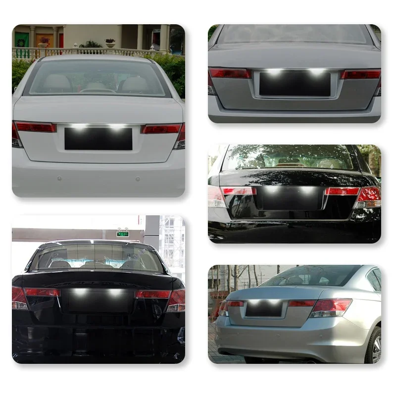 2 шт. светодиодный светильник номерного знака автомобиля Acura MDX RL TL TSX ILX для Honda Civic