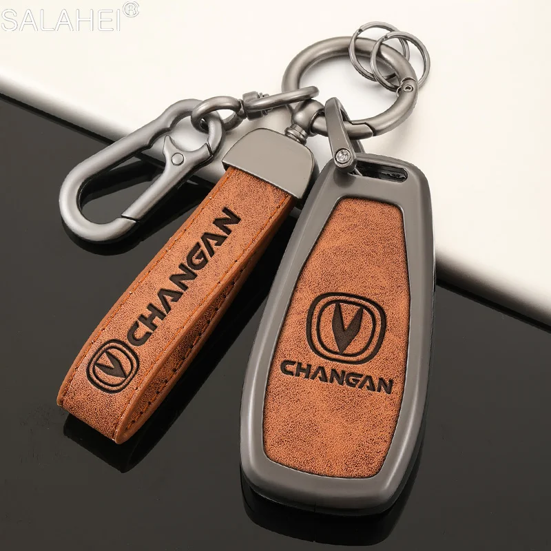 

Zinc Alloy Car Key Fob Case Cover Shell For Changan CS35 CS55 CS75 CS85 CS95 Plus EADO RAETON CS15 V3 V5 V7 2018 COUPE 2019 2020