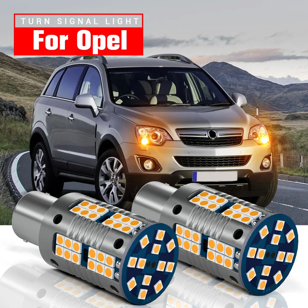 

2pcs LED Turn Signal Light Lamp Blub P21W BA15S 1156 Canbus For Opel Antara A 2006-2015 Arena Campo Corsa B 1993-2002