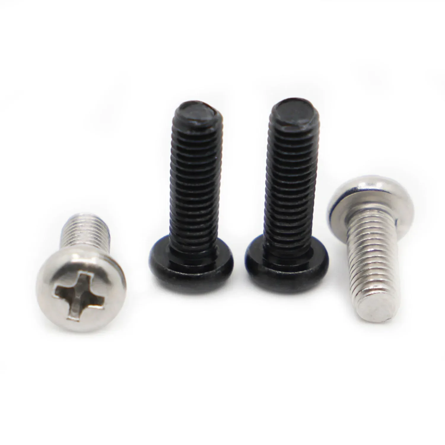 M1 M1.2 M1.6 M2 M2.5 M3 M4 Черная сталь / Нержавеющая 304 Винт с крестообразным шлицем и