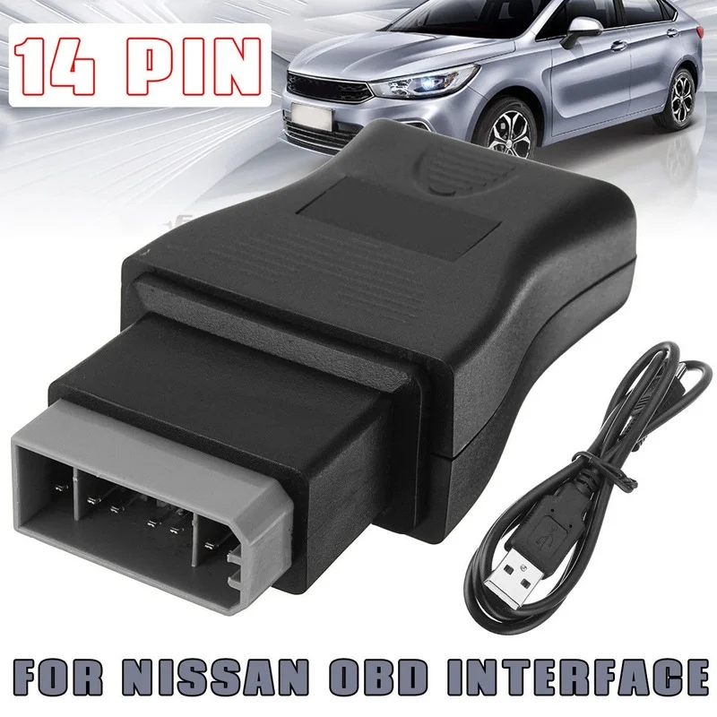 

Diagnostic Repair Tool Nissan Consulting Interface USB 14 Pin Car Diagnostic OBD Trouble Code Cable Tool Car Tools