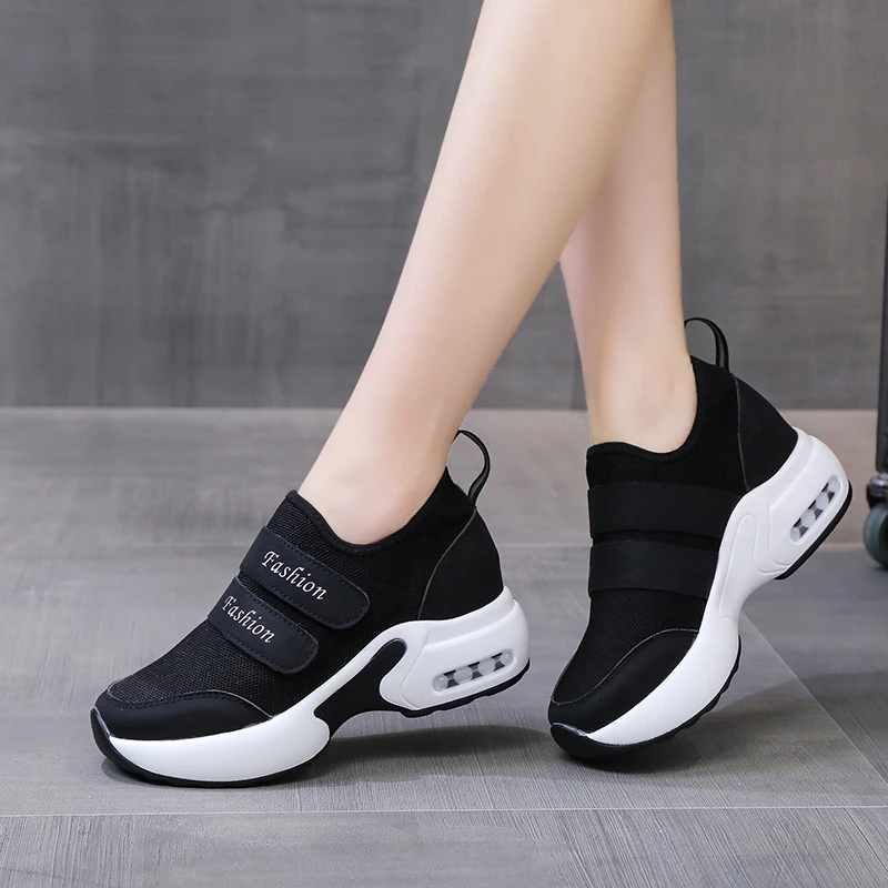 

Кроссовки женские сетчатые, повседневная обувь для бега, на платформе, дышащие удобные, большие размеры 25-42