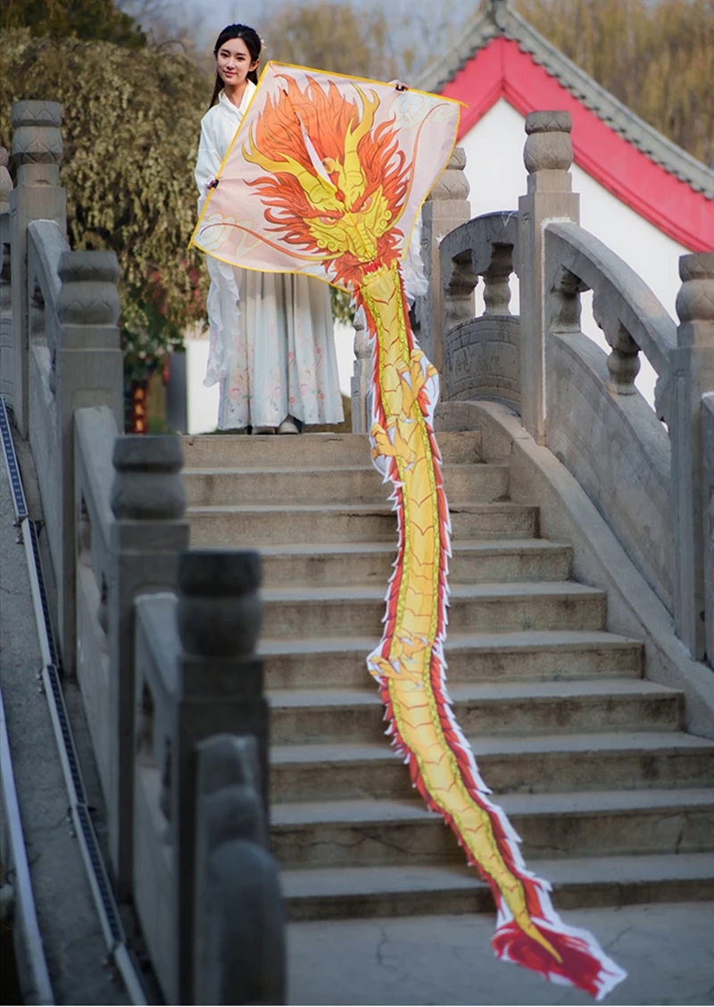 Бесплатная доставка 6 м воздушные змеи-драконы летающие игрушки для детей змеи