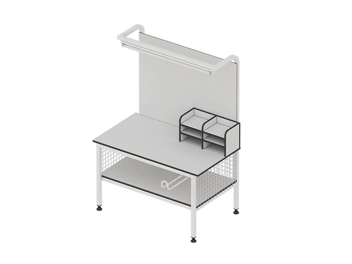 

Illuminated And Six Shelf Quality Control Desk T176
