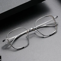 fashion pure titanium glasses frame men japanese trend designer handmade eyeglasses frame women custom prescription glasses