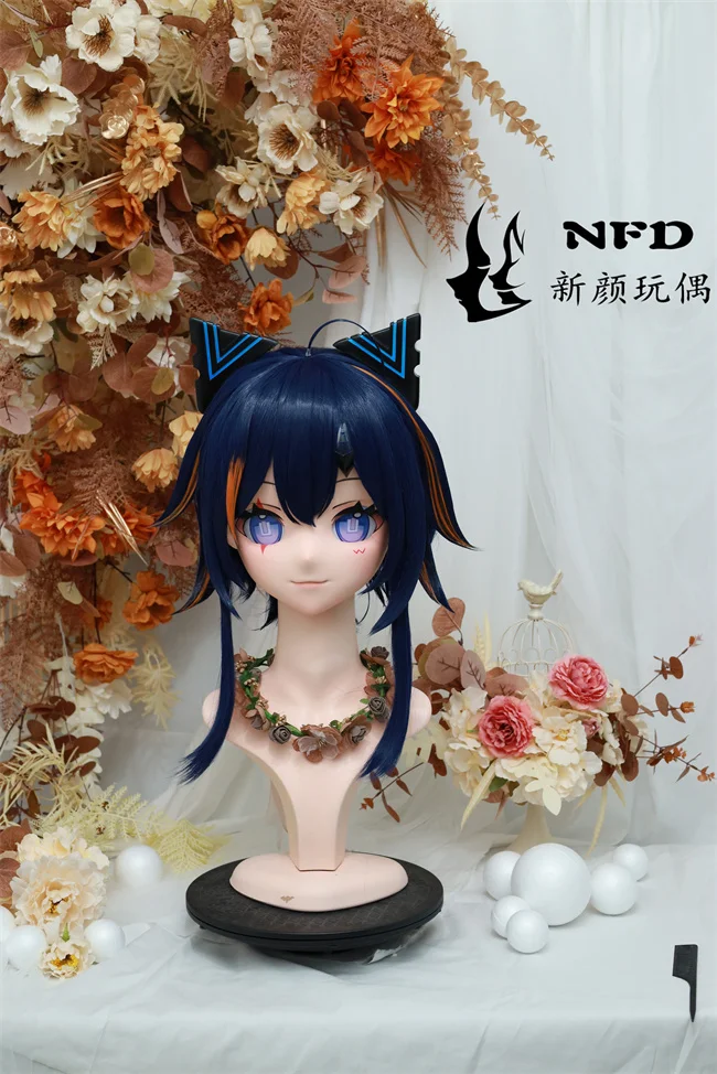 

(NFD49-29) настраиваемая голова с замком красивая женщина/девочка японский анимационный персонаж