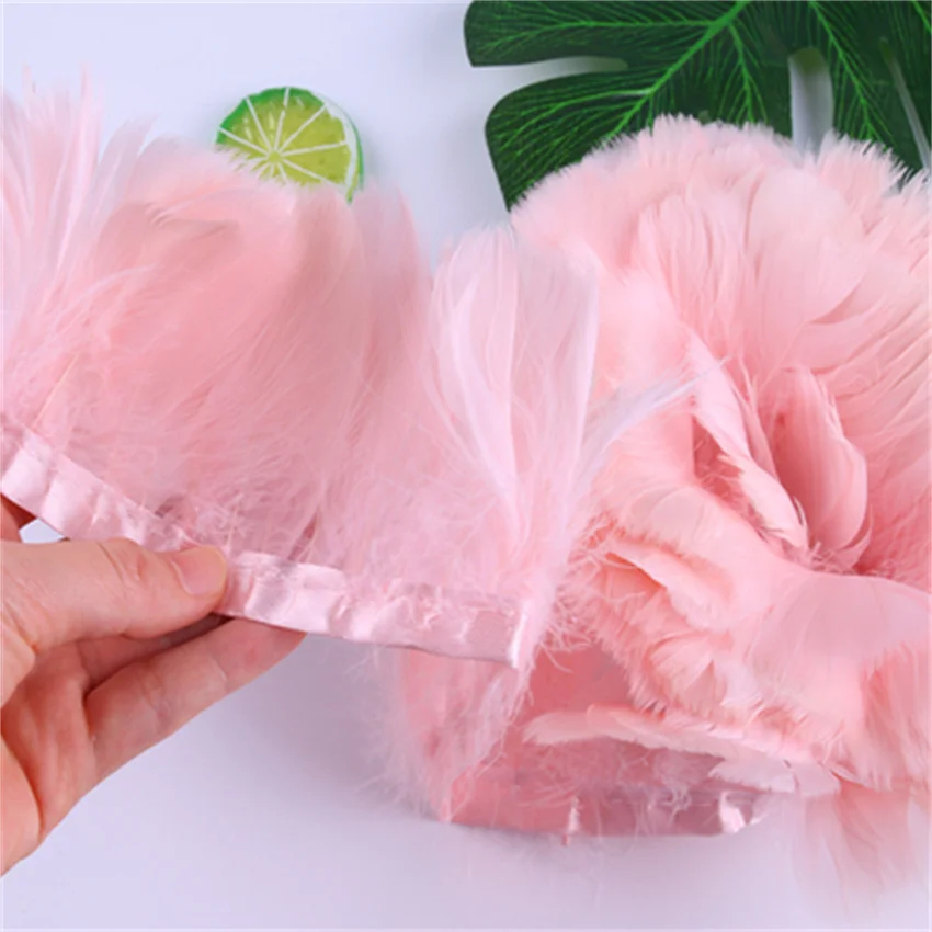 

2-20 метров, окрашенные гусиные перья цвета шампанского, 8-10 см