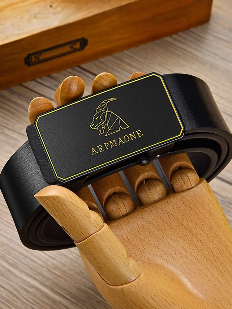 Мужские джинсы с автоматической пряжкой 12 созвездий из ПУ кожи