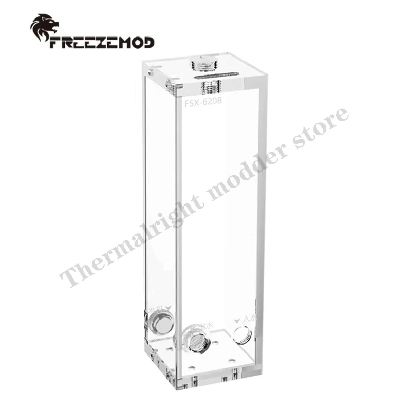 Акриловый квадратный резервуар для воды FREEZEMOD длиной 80-360 мм прозрачный основной