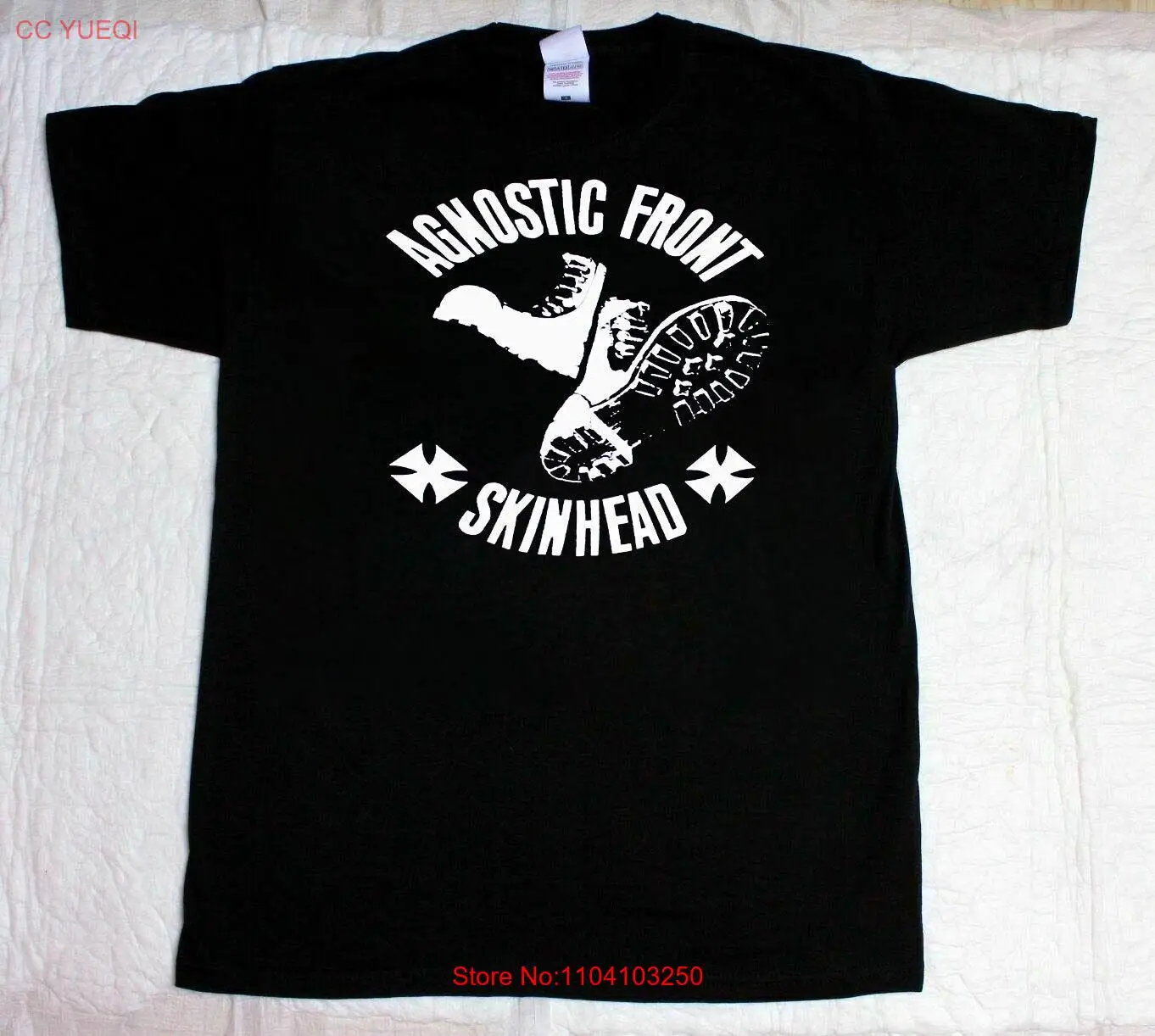 Новая рубашка Agnostic Front Skinhead на Рождество в подарок унисекс S-5XL BI04_679