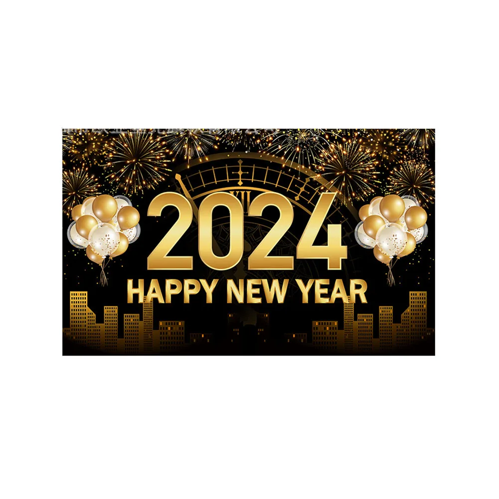 

Celebrate 2024 with Style New Year\\\\\\'s Eve Party Banner Perfect for Creating a Beautiful Atmosphere at Your Party