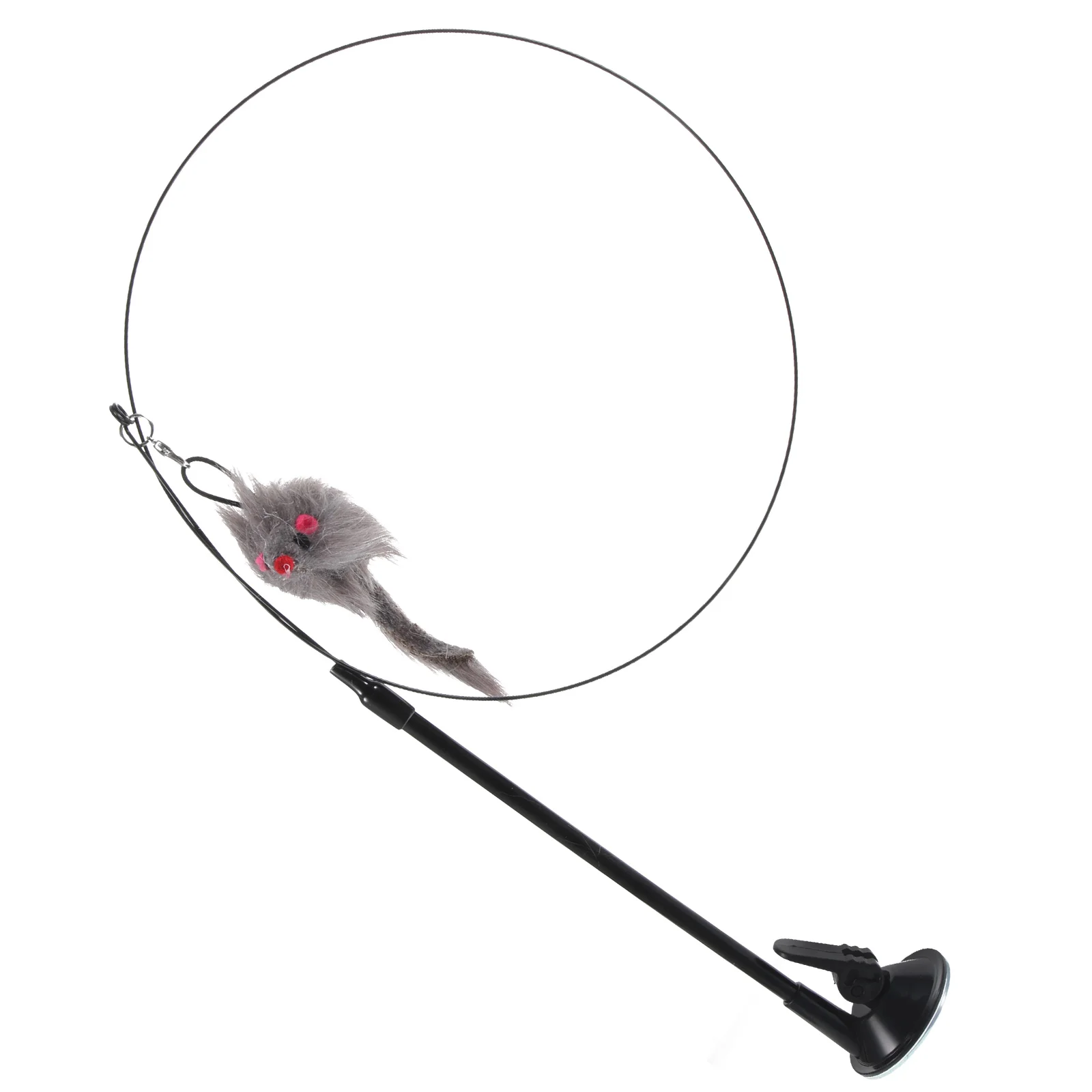 

Catnip Toy Interactive Toys Indoor Cats Teaser Wands Steel Wire Pp Stick Suction