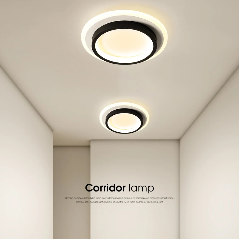 

Modern Minimalist Aisle Led Corridor Ceiling Lights Creative Living Room Entry Porch Hall Surface Mounted Round Ceiling Lamp