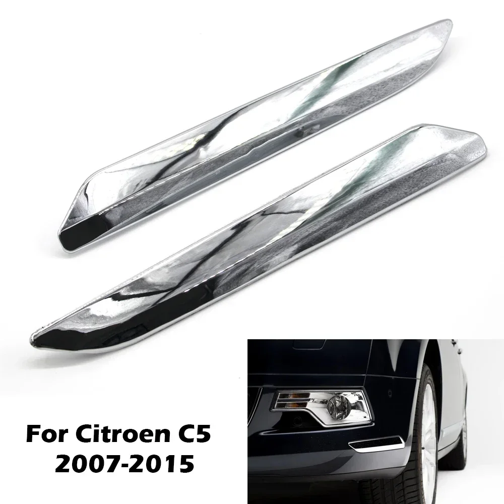 

Украшение для переднего бампера Citroen C5 X7 2007-2015, защита от царапин, хромированный Стайлинг