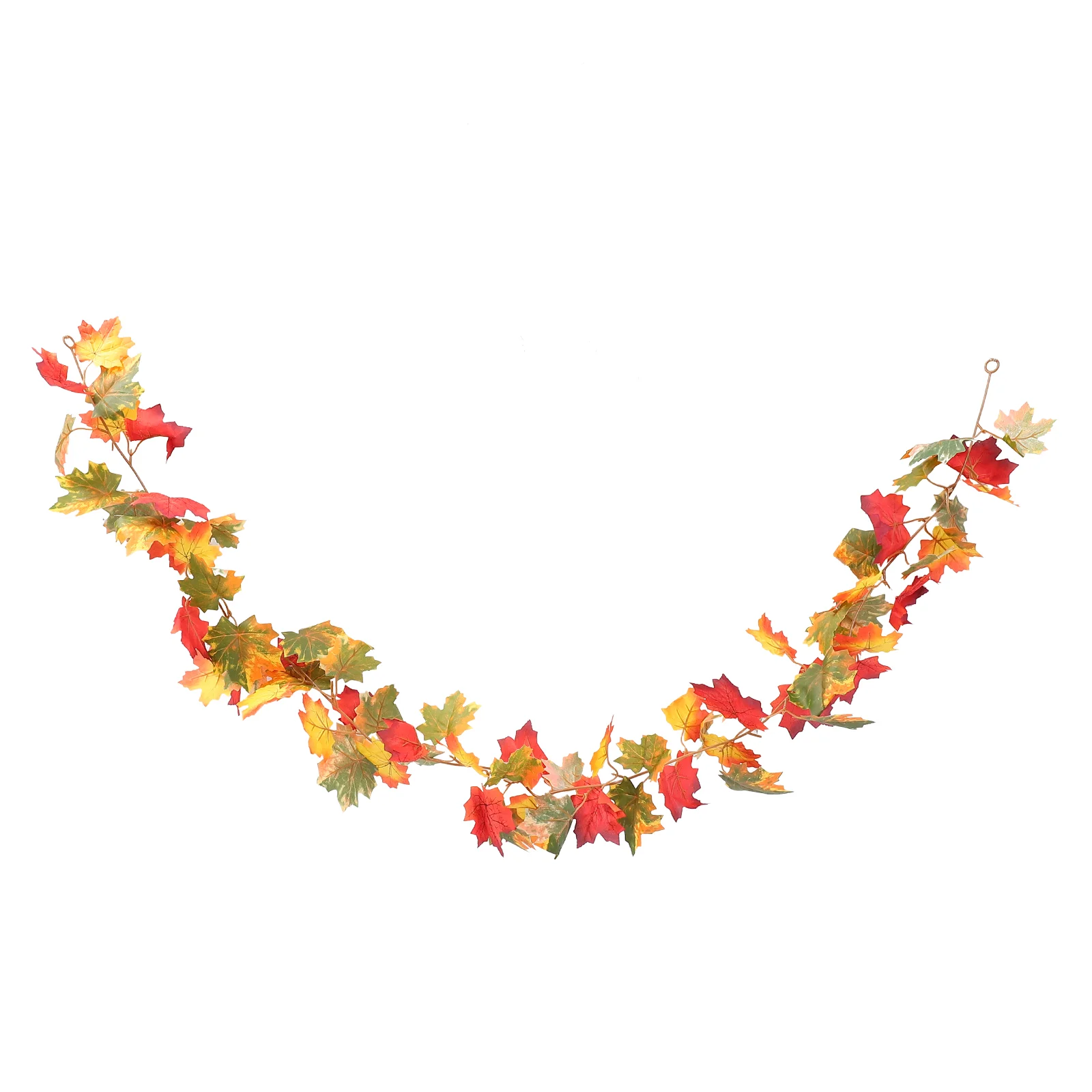 

Leaf Maple Vine Fall Fake Garland Thanksgiving Silk Leaves Day Artificial Autumn Party Decoration Wall