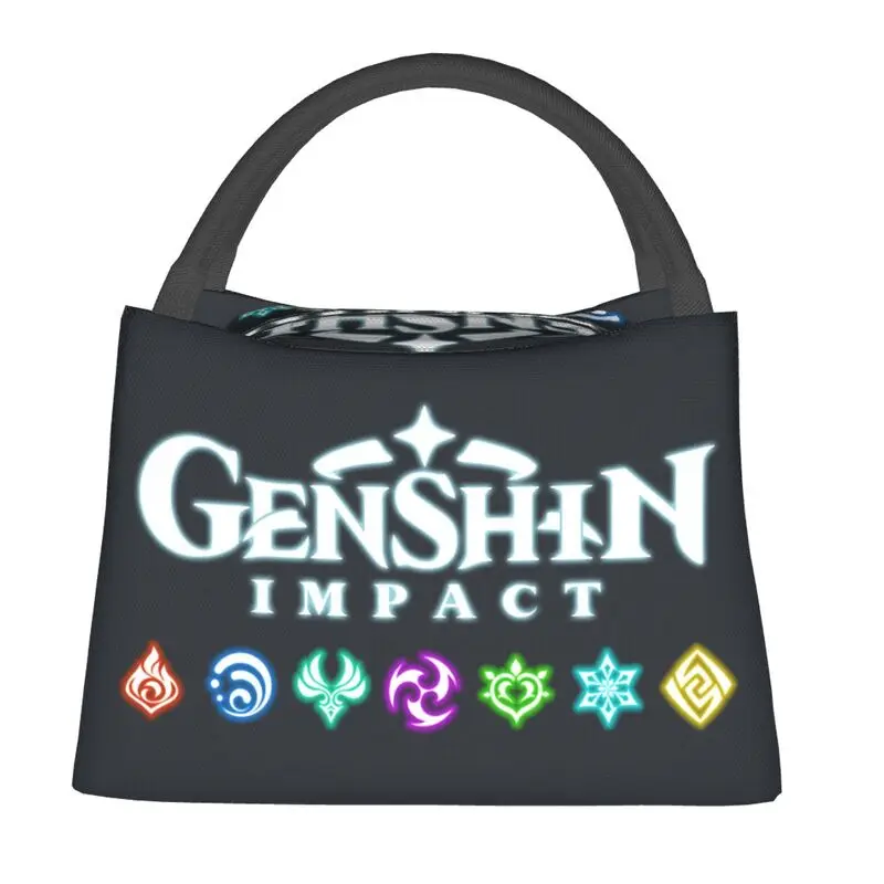 

Бренд Genshin Impact, 22 дюйма, сумка для ланча, Женский кулер, теплая Изолированная коробка для ланча для работы или путешествий
