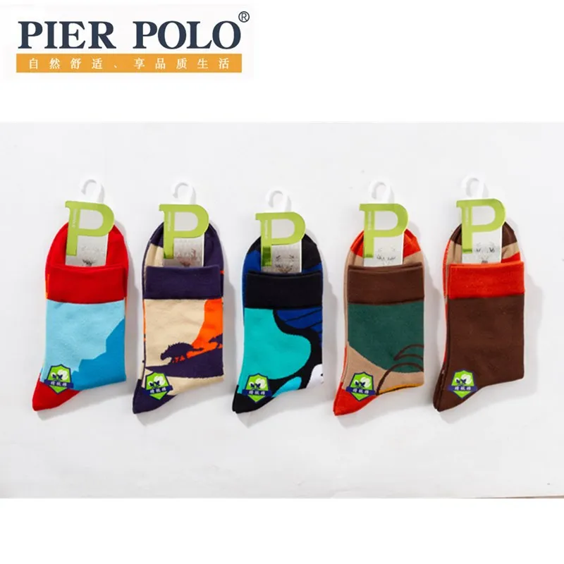5 pairs / men's socks pure cotton medium socks summer multicolor breathable business men's socks men's deodorant socks