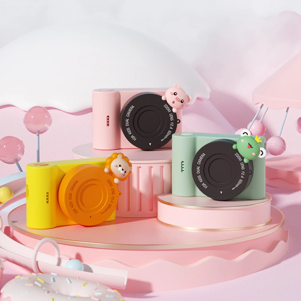 

48MP HD Kids Digital Camera 3 Inch IPS Cute Cartoon Photo Camera Touch Screen Childrens Digital Camera WiFi Birthday Gift