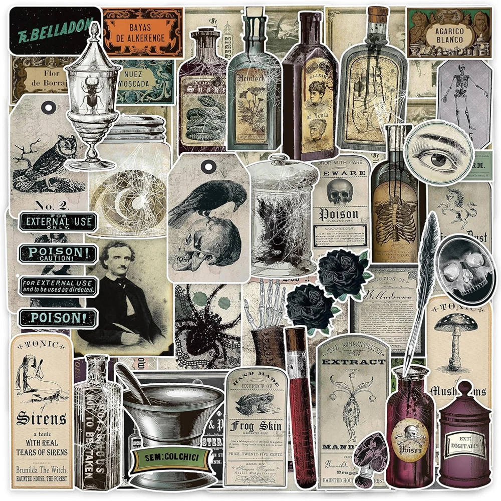 

Этикетки со зельями на Хэллоуин