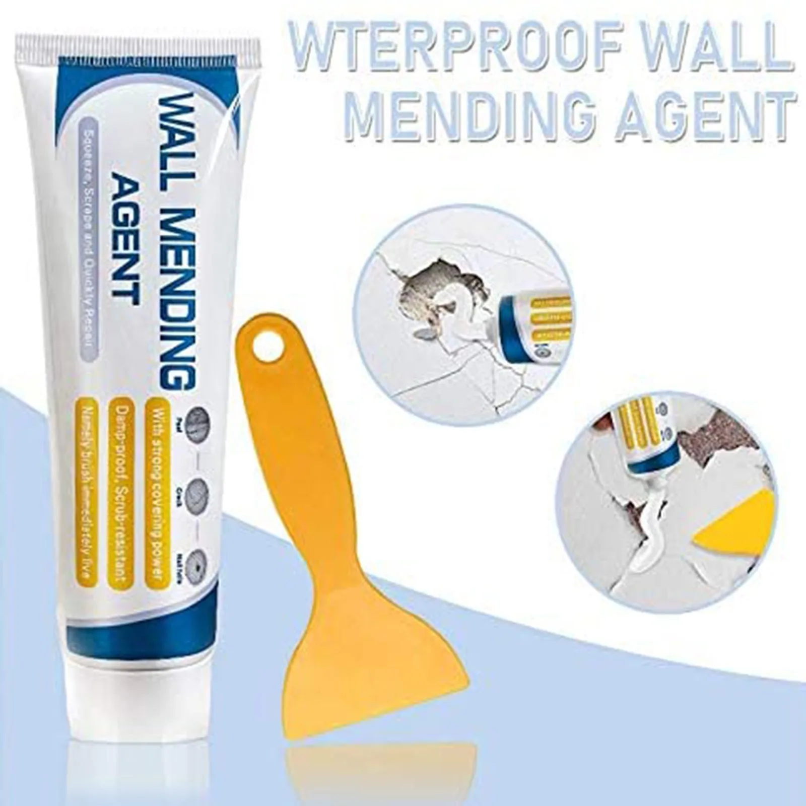 

2022 NEW Wall Mending Agent 100g Wall Repair Cream With Scraper Paint Valid Mouldproof Quick-Drying Patch Restore
