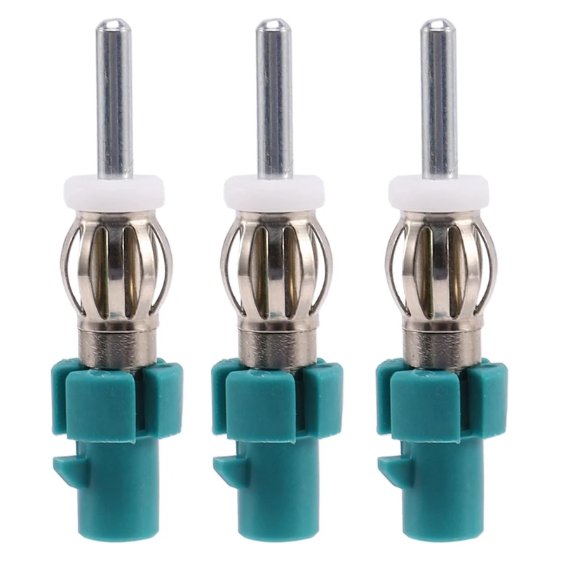 

3X Car Stereo Antenna Adapter FM AM Radio Connector - Fakra To DIN Antenna Plug Converter For Car Receiver