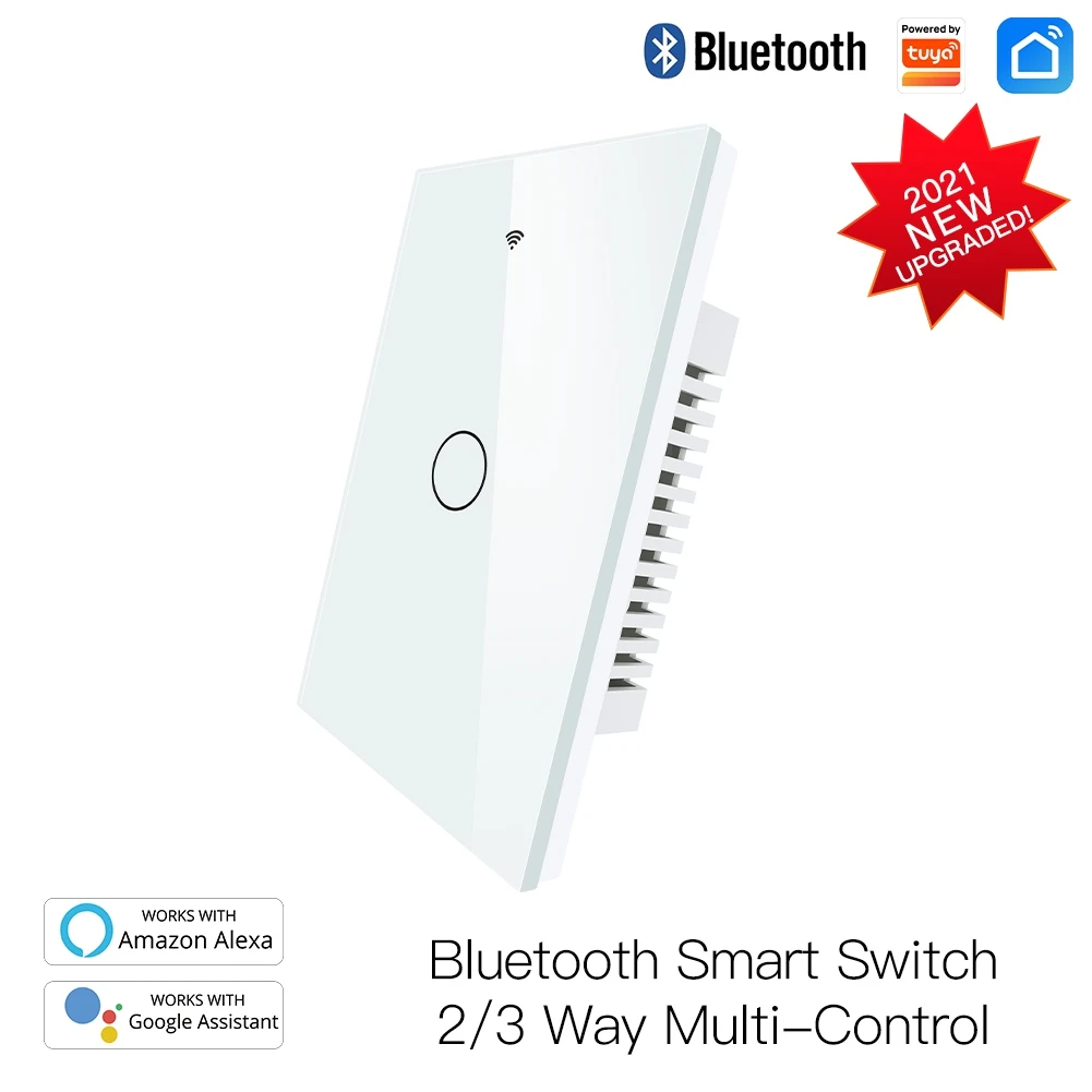 

Bluetooth-compatible EU US Wall Touch Switch Smart Light Switch 1/2/3 Gang Tuya Smart Life Home Support Alexa Google Home