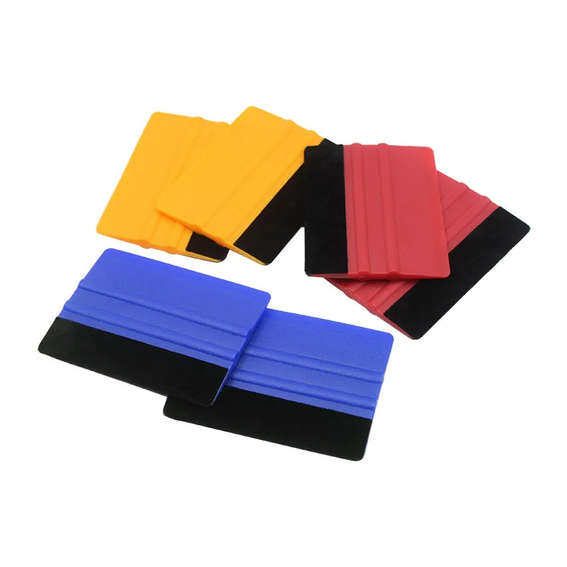 Car Film Tool Scraper Square Scraper With Flannel Scraper Advertising Explosion-Proof Film Body Color Change Film Scraper